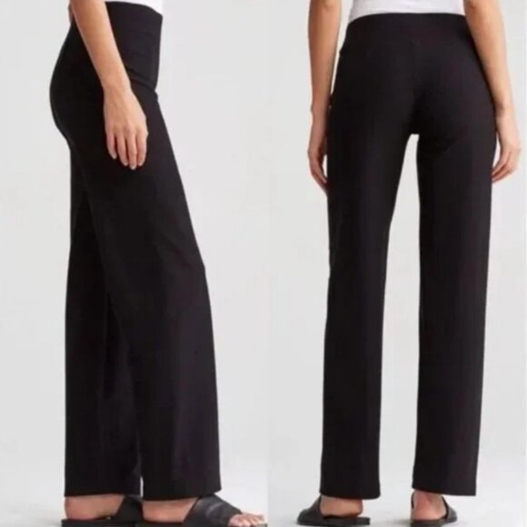 EILEEN FISHER Women's EUC System Stretch Crepe EETK Straight Pants | Size PL - Picture 2 of 8
